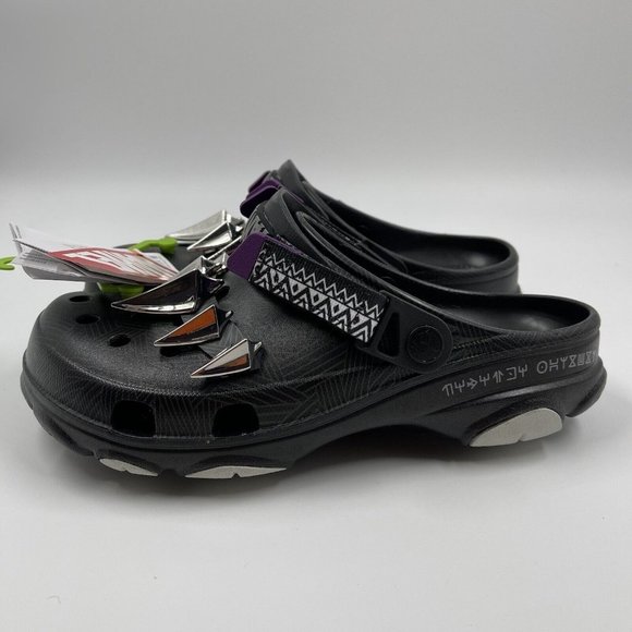 Crocs X Black Panther Wakanda Forever Clogs W10 M8 Marvel Special Edition NWT - Picture 1 of 11
